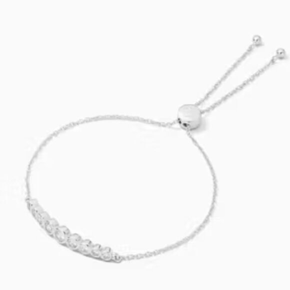 Kate Spade Full Circle Silver Slider Bracelet - Picture 1 of 2